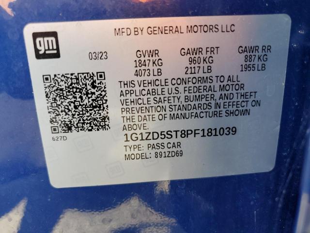 2023 CHEVROLET MALIBU LT - 1G1ZD5ST8PF181039