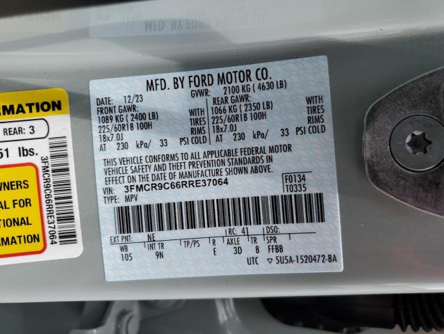 2024 FORD BRONCO SPO 3FMCR9C66RRE37064