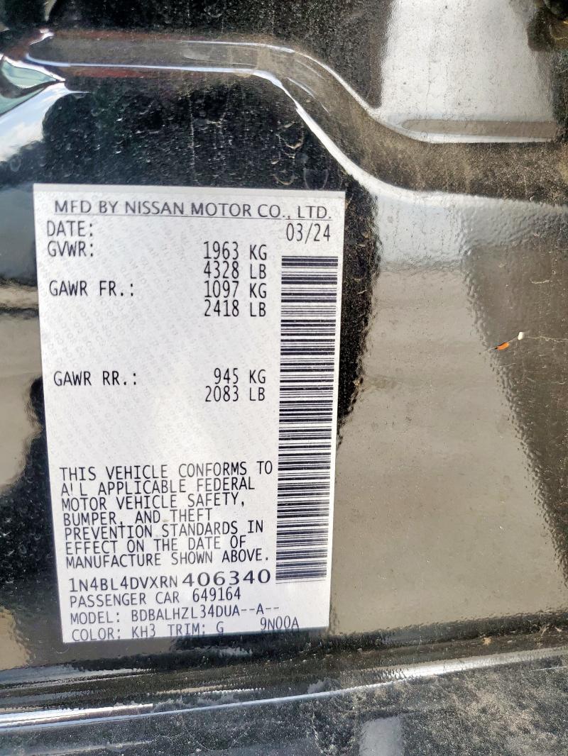 2024 NISSAN ALTIMA SV - 1N4BL4DVXRN406340