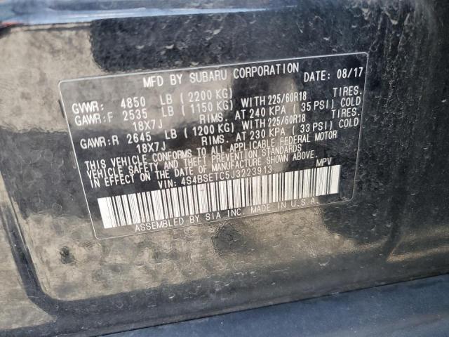 2018 SUBARU OUTBACK TO 4S4BSETC5J3223913