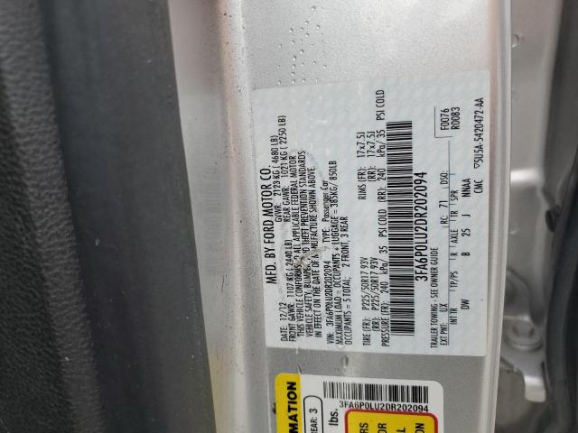 2013 FORD FUSION SE - 3FA6P0LU2DR202094