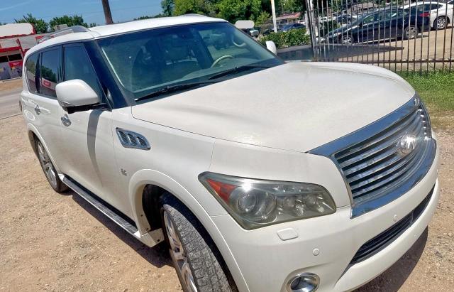INFINITI QX80 2014 white 4dr spor gas JN8AZ2NF8E9552016 photo #1
