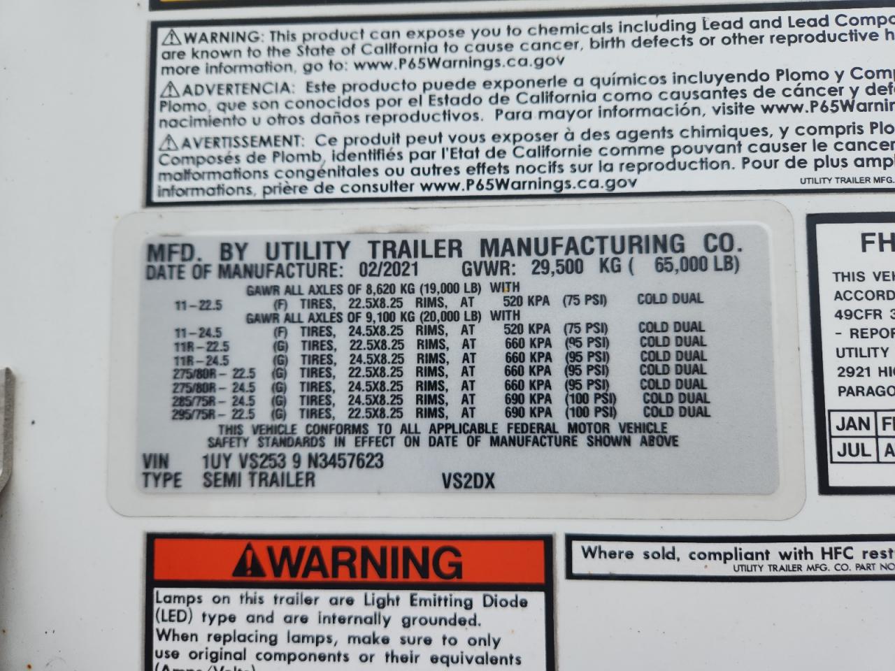 Lot #3309431963 2022 UTILITY VS2DX