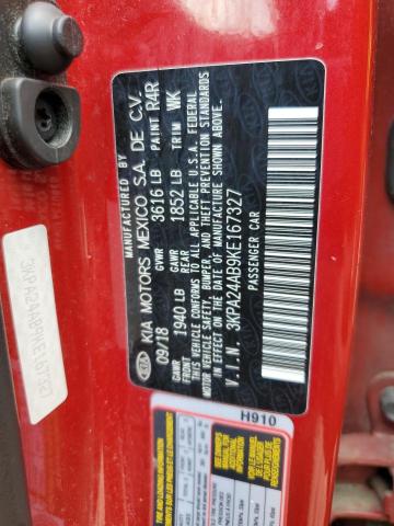 2019 KIA RIO S 3KPA24AB9KE167327