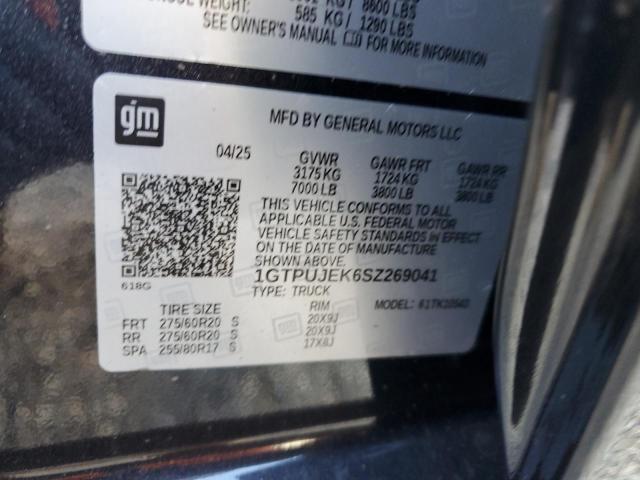 2025 GMC SIERRA K15 1GTPUJEK6SZ269041