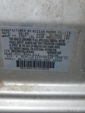 2020 NISSAN VERSA SV 3N1CN8EV3LL878422