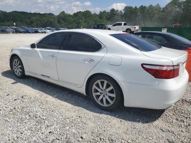 LEXUS LS 460 2008 white sedan 4d gas JTHBL46F785065055 photo #3