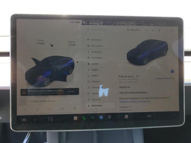 2023 TESLA MODEL Y 7SAYGDEE0PA095942