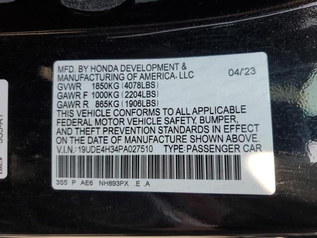 2023 ACURA INTEGRA A- 19UDE4H34PA027510