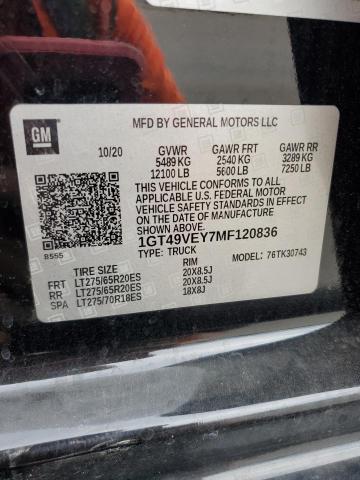 2021 GMC SIERRA K35 1GT49VEY7MF120836