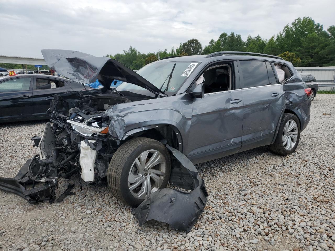 Lot #3302644023 2021 VOLKSWAGEN ATLAS SE