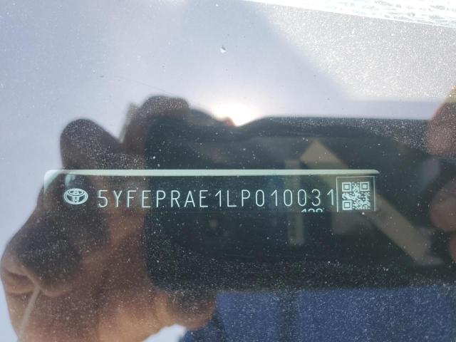 2020 TOYOTA COROLLA LE 5YFEPRAE1LP010031