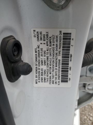 2018 HONDA CIVIC SI 2HGFC1E57JH702648