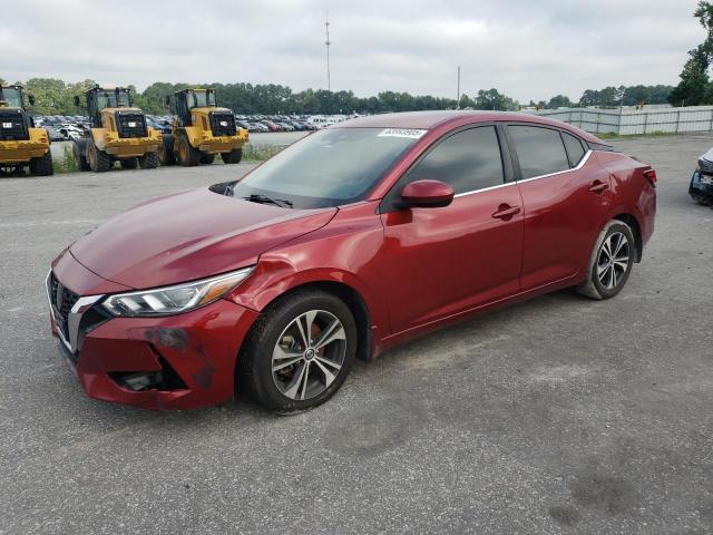 NISSAN SENTRA SV 2021 red  gas 3N1AB8CV7MY322850 photo #1