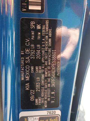 2023 KIA FORTE GT L - 3KPF54ADXPE538601