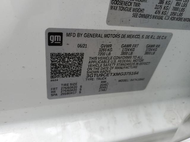 2021 GMC SIERRA K15 - 3GTU9CETXMG375164