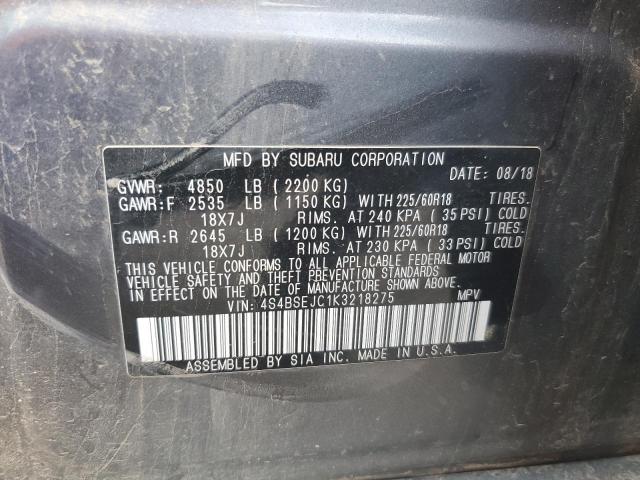 2019 SUBARU OUTBACK 3. 4S4BSEJC1K3218275