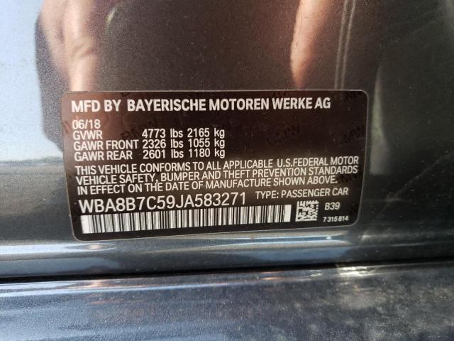 2018 BMW 340 XI WBA8B7C59JA583271