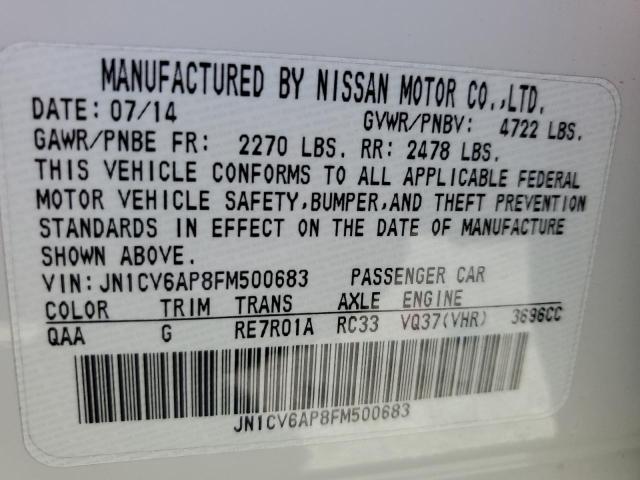 2015 INFINITI Q40 JN1CV6AP8FM500683