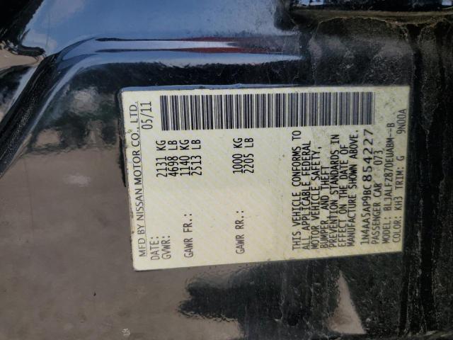 2011 NISSAN MAXIMA S - 1N4AA5AP9BC854227