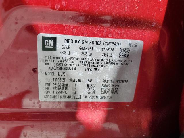 2017 BUICK ENCORE SPO KL4CJ1SB8HB034910