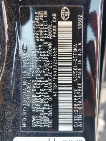 2013 TOYOTA CAMRY L - 4T1BF1FK4DU264659