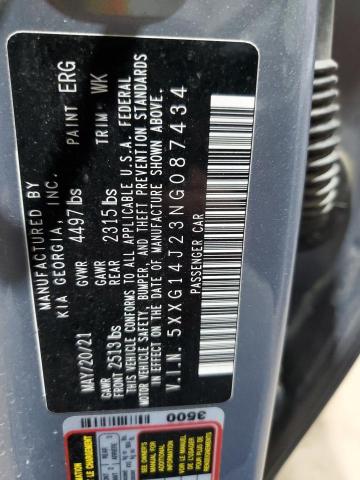 2022 KIA K5 LXS 5XXG14J23NG087434