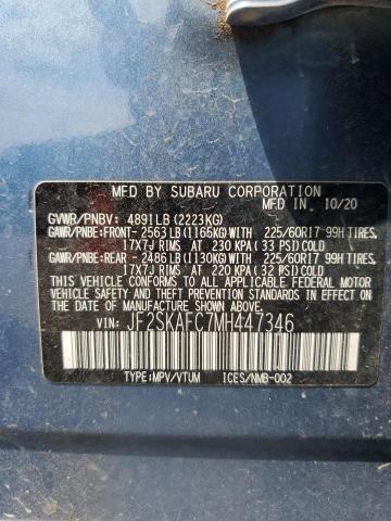 2021 SUBARU FORESTER P JF2SKAFC7MH447346
