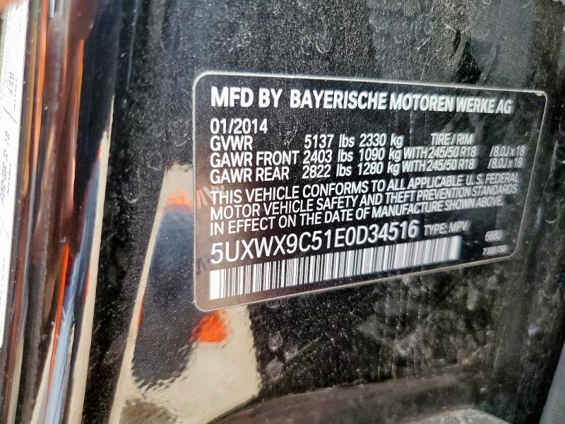 2014 BMW X3 XDRIVE2 - 5UXWX9C51E0D34516