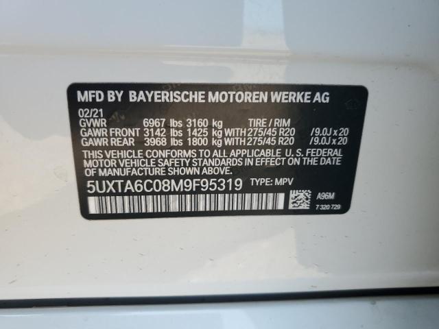 2021 BMW X5 XDRIVE4 5UXTA6C08M9F95319