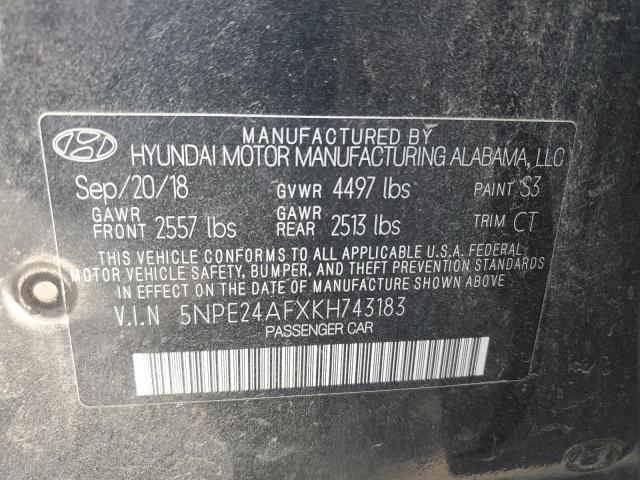 2019 HYUNDAI SONATA SE - 5NPE24AFXKH743183