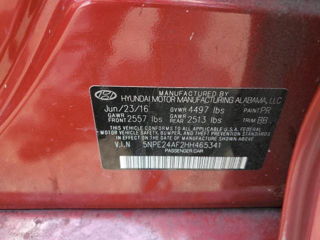 2017 HYUNDAI SONATA SE 5NPE24AF2HH465341