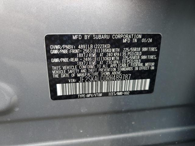2024 SUBARU FORESTER L JF2SKALC0RH489787