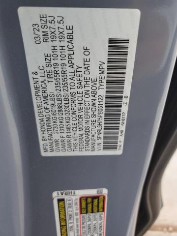 2023 HONDA ODYSSEY SP 5FNRL6H75PB051122