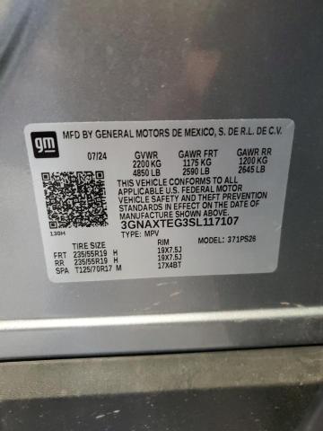 2025 CHEVROLET EQUINOX RS - 3GNAXTEG3SL117107