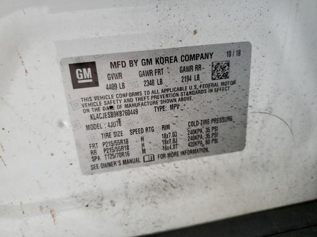 2019 BUICK ENCORE PRE KL4CJESB9KB760449