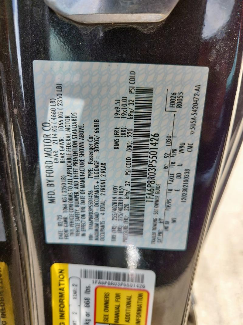 2023 FORD MUSTANG MA - 1FA6P8R03P5501426
