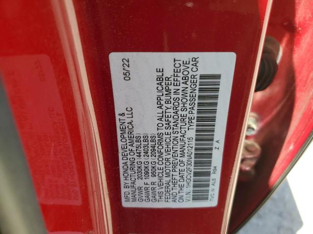 2022 HONDA ACCORD SPO - 1HGCV2F30NA012115