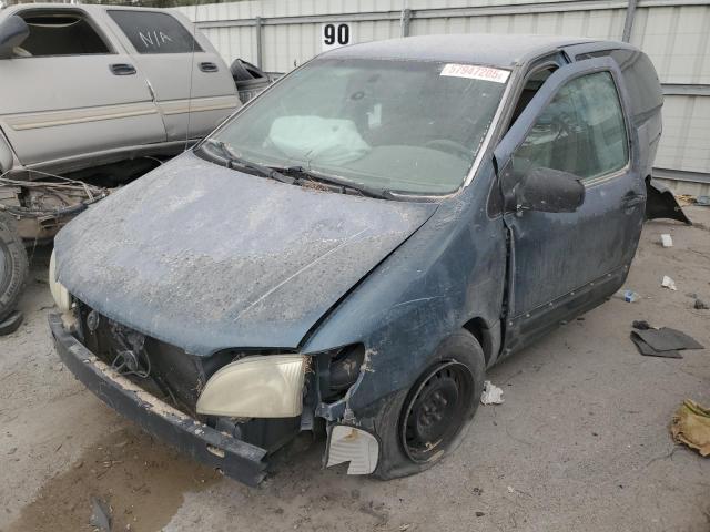 TOYOTA SIENNA CE 2001 green sports v gas 4T3ZF19C11U372226 photo #1