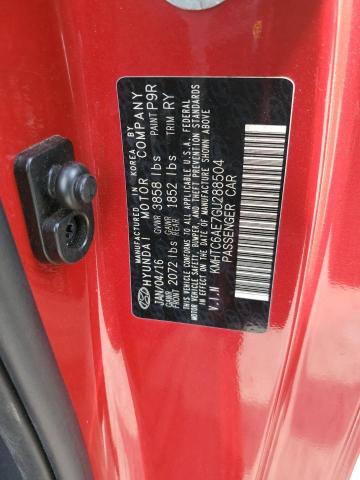 2016 HYUNDAI VELOSTER T KMHTC6AE7GU288504