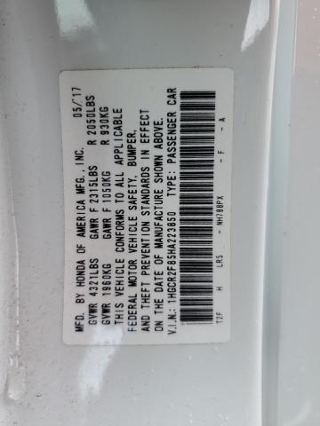 2017 HONDA ACCORD EXL 1HGCR2F85HA223850