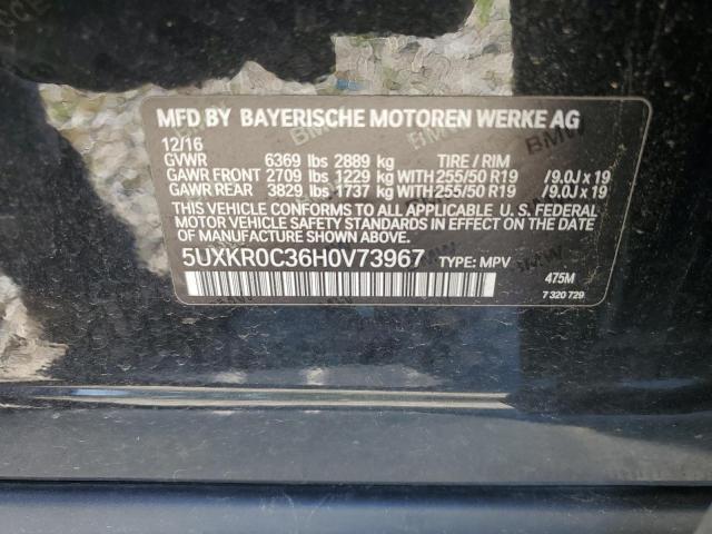 2017 BMW X5 XDRIVE35I 5UXKR0C36H0V73967