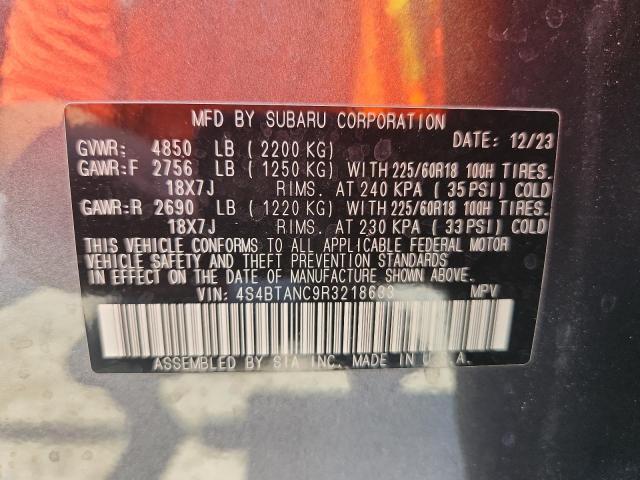 2024 SUBARU OUTBACK LI 4S4BTANC9R3218633