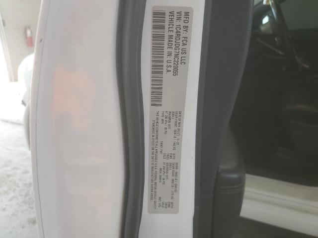 2022 DODGE DURANGO GT 1C4RDJDG7NC220055