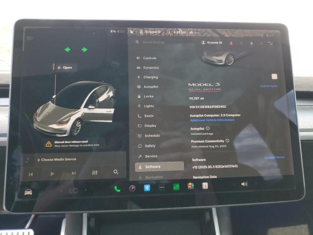 2018 TESLA MODEL 3 5YJ3E1EB2JF083402