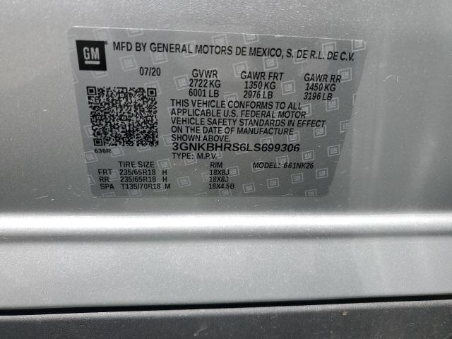 2020 CHEVROLET BLAZER 2LT 3GNKBHRS6LS699306