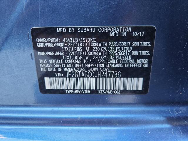 2018 SUBARU CROSSTREK - JF2GTABC0JH247736