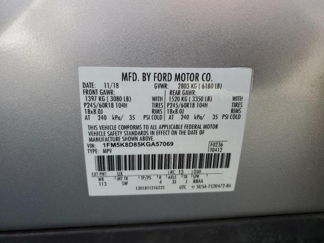 2019 FORD 1100 1FM5K8D85KGA57069