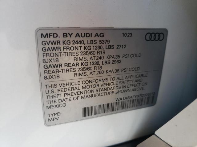 2024 AUDI Q5 PREMIUM - WA1ABAFYXR2026313