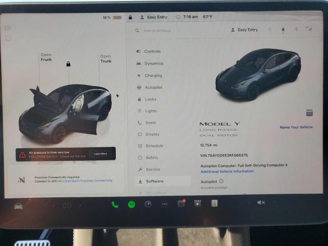 2024 TESLA MODEL Y 7SAYGDEE3RF066375